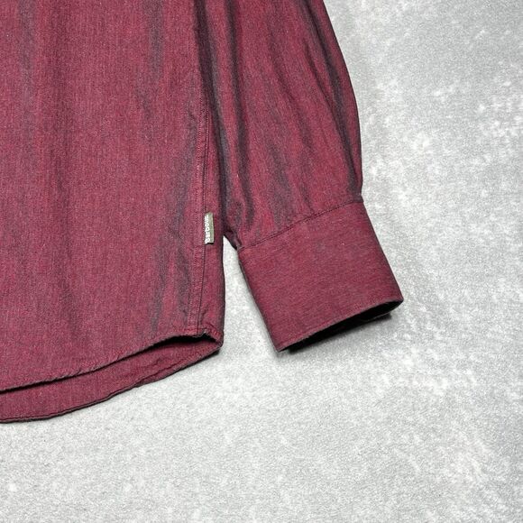 Barbour Classic Button Down Tartan Check Shirt Men’s Size Large Red Long Sleeve - Picture 4 of 14